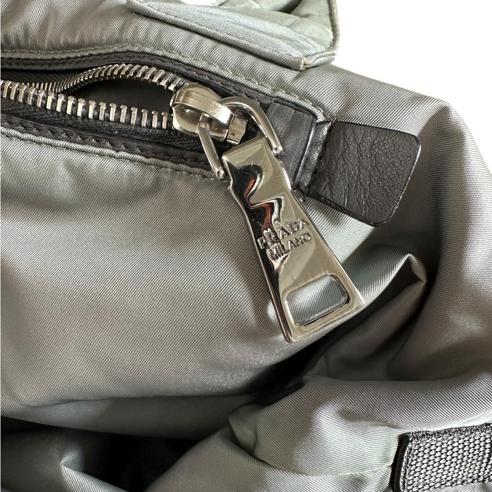 Prada Gray Messenger Bag with Adjustable Strap - Picture 10 of 14